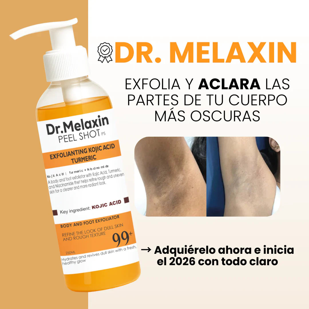 DR MELAXIN™: EXFOLIANTE PARA ACLARAR PARTES OSCURAS - FORMULA CURCUMA